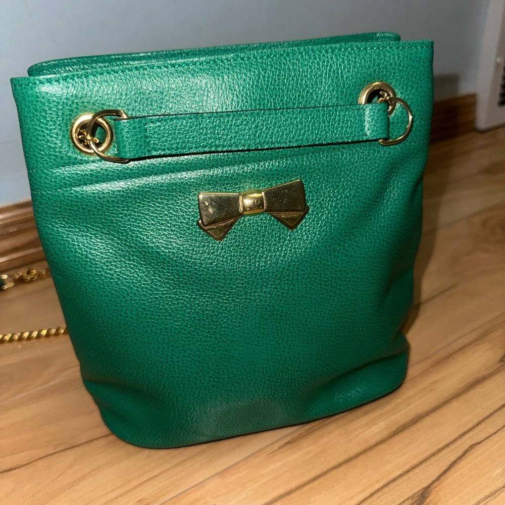 Leather sling bag Nina ricci paris Made in france